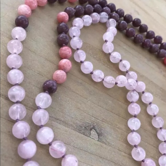 Last one! Rose quartz, amethyst and pink jade Mala ✨charged✨ - Picture 7 of 8